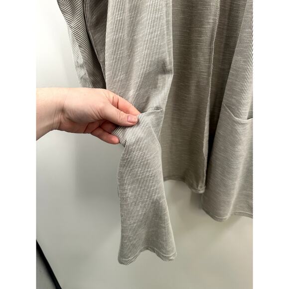 DONNI Ribbed Sandwash Cardigan Longer Length NWT OneSize - Picture 4 of 7